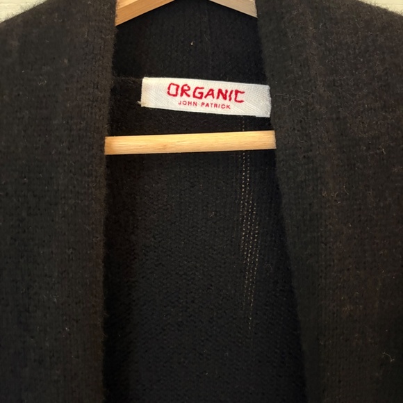 Organic John Patrick Women Cashmere Sadie Open Cardigan Black Small NWOT - Picture 4 of 8